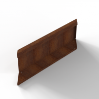*Plantenbak Module+ Parallel paneel (E) 90x28 R CORTEN