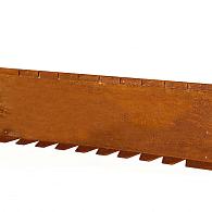 *Kantopsluiting Single flex (flg) 300x16,5 cm CORTEN exclusief  koppelplaat en/of koppelpin