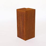 *Overzetstuk muurelement hoek 20x30x15,8 CORTEN