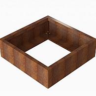 *Plantenbak Module+ Corten 90x90x28 cm