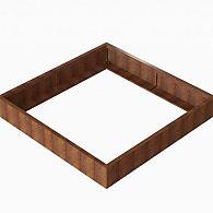 *Plantenbak Module+ Corten 180x180x28 cm