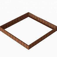 *Plantenbak Module+ Corten 270x270x28 cm