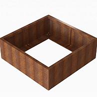 *Plantenbak Module+ Corten 120x120x42 cm