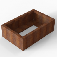 *Plantenbak Module+ Corten 90x60x28 cm