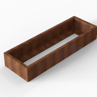 *Plantenbak Module+ Corten 180x60x28 cm