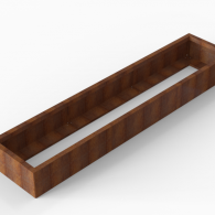 *Plantenbak Module+ Corten 270x60x28 cm