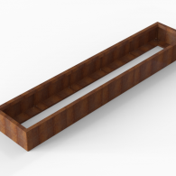 *Plantenbak Module+ Corten 300x60x28 cm