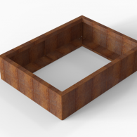 *Plantenbak Module+ Corten 120x90x28 cm