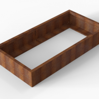*Plantenbak Module+ Corten 180x90x28 cm