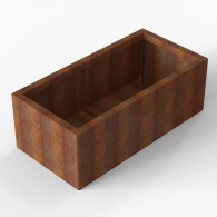 *Plantenbak Module+ Corten 120x60x42 cm