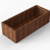 *Plantenbak Module+ Corten 150x60x42 cm