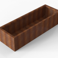 *Plantenbak Module+ Corten 180x60x42 cm