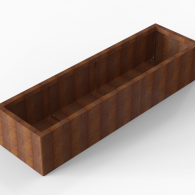 *Plantenbak Module+ Corten 210x60x42 cm