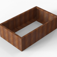 *Plantenbak Module+ Corten 150x90x42 cm