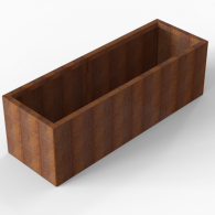 *Plantenbak Module+ Corten 180x60x56 cm