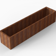 *Plantenbak Module+ Corten 270x60x56 cm