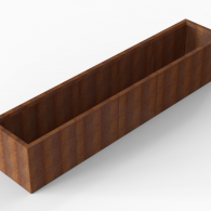 *Plantenbak Module+ Corten 300x60x56 cm