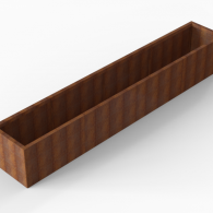 *Plantenbak Module+ Corten 360x60x56 cm