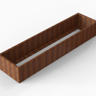 *Plantenbak Module+ Corten 360x90x56 cm