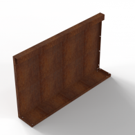 *Plantenbak Module+ Recht Paneel (A) 90x56 CORTEN