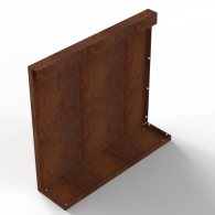 *Plantenbak Module+ Recht Paneel (A) 60x56 CORTEN