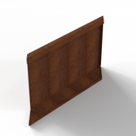 *Plantenbak Module+ Parallel paneel (E) 90x56 R CORTEN