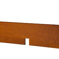 *Kantopsluiting Double 300x16,5 cm CORTEN exclusief koppelplaat en/of koppelpin