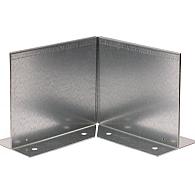 *Inwendige hoek Kantopsluiting Double (flg) 10 cm VERZINKT exclusief koppelplaat of koppelspies