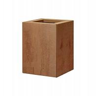 *Plantenbak Vlak Corten 30x30x40 cm, met poten of zwenkwielen leverbaar; een bodem is verplicht.