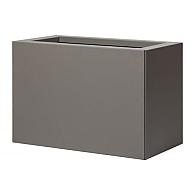 *Plantenbak Vlak Taupe 60x30x40 cm, met poten of zwenkwielen leverbaar; een bodem is verplicht.