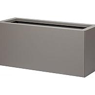 *Plantenbak Vlak Taupe 90x30x40 cm, met poten of zwenkwielen leverbaar; een bodem is verplicht.