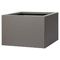 *Plantenbak Vlak Taupe 60x60x40 cm, met poten of zwenkwielen leverbaar; een bodem is verplicht.