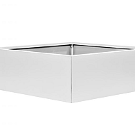 *Plantenbak Vlak Wit 120x120x80 cm