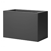 *Plantenbak Vlak Antraciet 60x30x80 cm, met poten of zwenkwielen leverbaar; een bodem is verplicht.