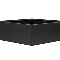 *Plantenbak Vlak Grafietzwart 210x210x60 cm