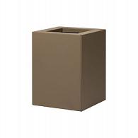 *Plantenbak Vlak Supra Bruin 30x30x40 cm, met poten of zwenkwielen leverbaar; een bodem is verplicht.