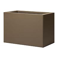 *Plantenbak Vlak Supra Bruin 60x30x60 cm, met poten of zwenkwielen leverbaar; een bodem is verplicht.