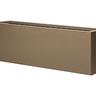 *Plantenbak Vlak Supra Bruin 150x30x40 cm, met poten of zwenkwielen leverbaar; een bodem is verplicht.