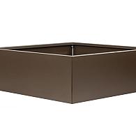 *Plantenbak Vlak Supra Bruin 210x210x60 cm