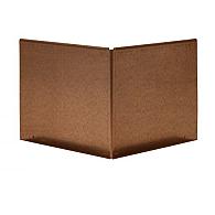 *Uitwendige hoek Kantopsluiting Single & Single Flex 27,7 cm CORTEN exclusief koppelplaat of koppelspies