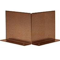 *Uitwendige hoek Kantopsluiting Double (flg) 10 cm CORTEN exclusief  koppelplaat of koppelspies