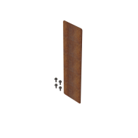 *Koppelplaat 10 cm CORTEN exclusief incl. 4 stuks zelftappers