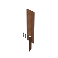 *Koppelspies 27,7 cm CORTEN incl.4 stuks zelftappers