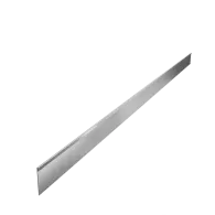 *Straightcurve Flexline 220 cm x 150 mm, Gegalvaniseerd incl. 3 platte grondpennen en verbindingsplaat