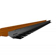 *Straightcurve Flexline 75 mm, Gegalvaniseerd incl. per strip 3 grondnagels en verbindingsplaat