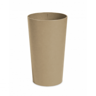 *Kunststof Plantenbak Forma Sepia Beige 43x75 cm, zwenkwielen zijn mogelijk (4st) toepasbaar voor binnen gebruik