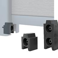 *Boston Startfixering set van 10 stops & schroeven 4x19mm zwart