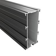 *StructurAL Alu 120x60mm L-400cm RAL9005  L 400 cm