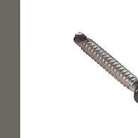 *Cobra schroef SS316 A4 5,5x45mm Dark Grey RAL7022 voor WPC op alu onderbalk (50 schroeven)