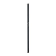*Aanslaglat met slotlijst L 183cm RAL7016 voor poort (2697-2698)